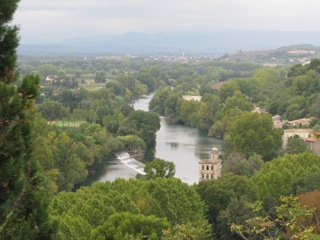 View west from Béziers