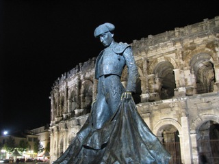 Bullfighter Monument at Nîmes Arena