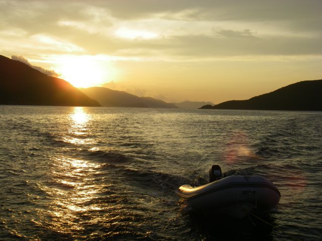 Late afternoon off north-east Tortola