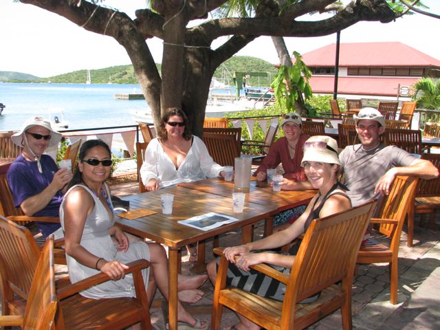 Lunch at the Bitter End Yacht Club