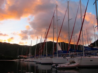 Dawn at the Sunsail base