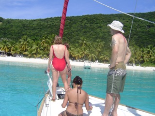 Anchoring in White Bay, Jost Van Dyke (SG)