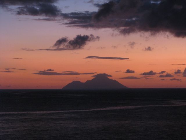 Saba in the distance