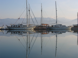 Dawn at Ece Marina
