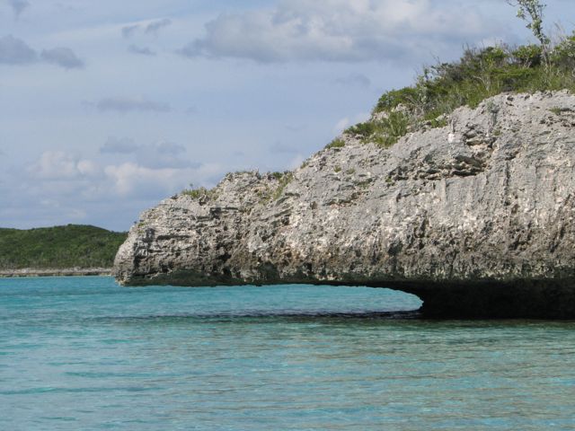 Limestone overhang on Big Major's Spot