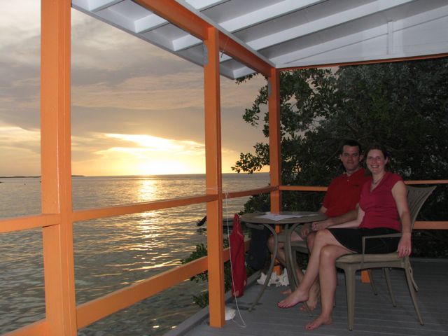 Sunset from the Orange cottage