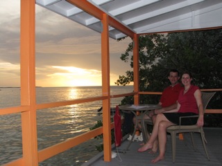 Sunset from the Orange cottage