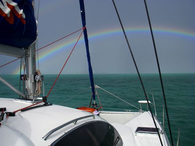 Post frontal rainbow