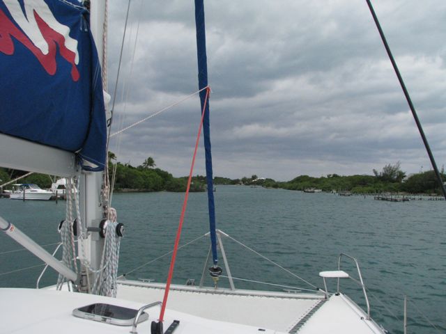 Leaving Man-O-War Cay