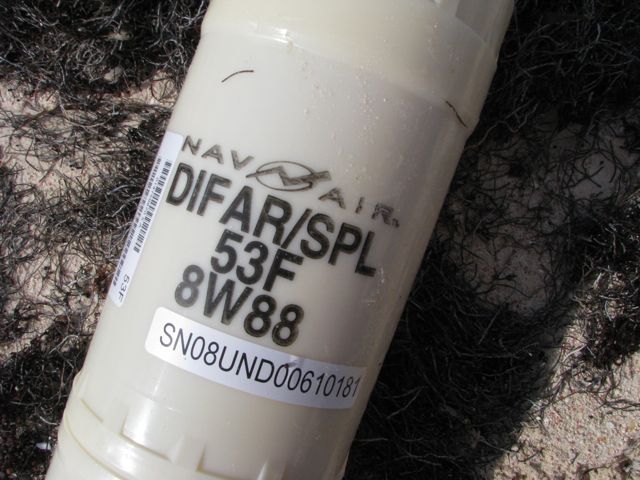 An ASW dropsonde on the beach