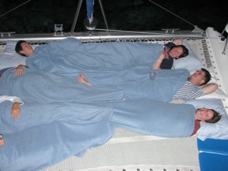 Trampoline slumber party