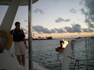 Grilling up dinner (Lee photo)