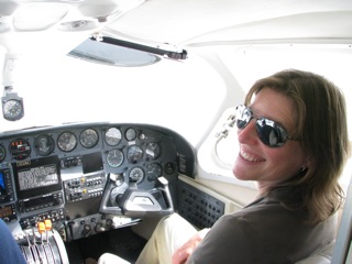 Heather in the right seat