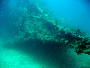 Bow of the RMS Rhone