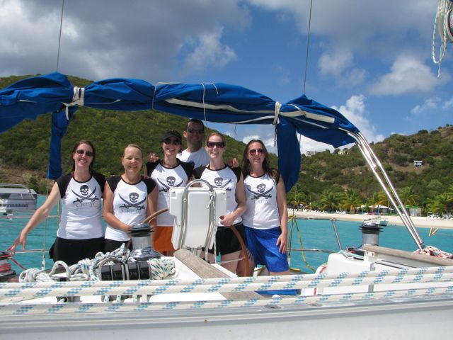 Crew shirts, front...