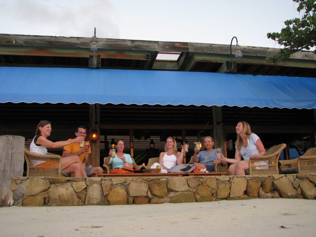 Happy hour at the Bitter End Yacht Club