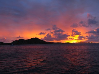 Last night with Sarah/Barbie/Kristin, and a great sunset