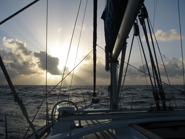 Sunrise off St. Martin
