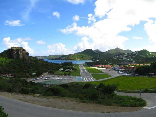 Airport and Baie de St. Jean