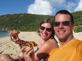 Breakfast on Anse du Gouverneur