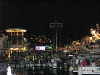 The awesome view from our boat