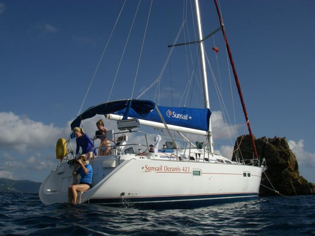 Our boat at the Indians