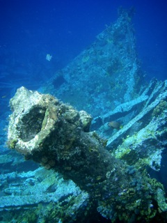 Stern post of the RMS Rhone