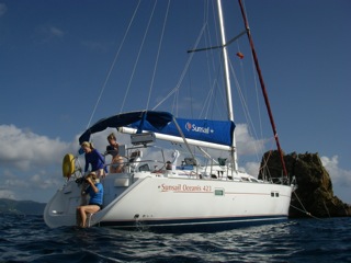 Our boat at the Indians