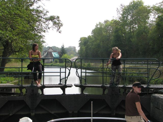 Girls on lock patrol