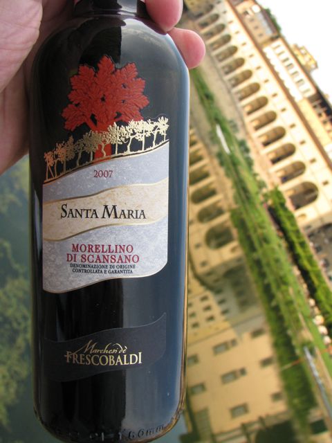 A very tasty local wine