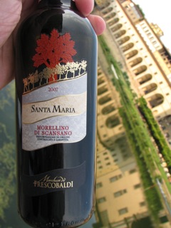 A very tasty local wine