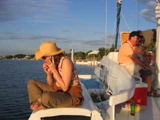 Heather enjoying the sunset