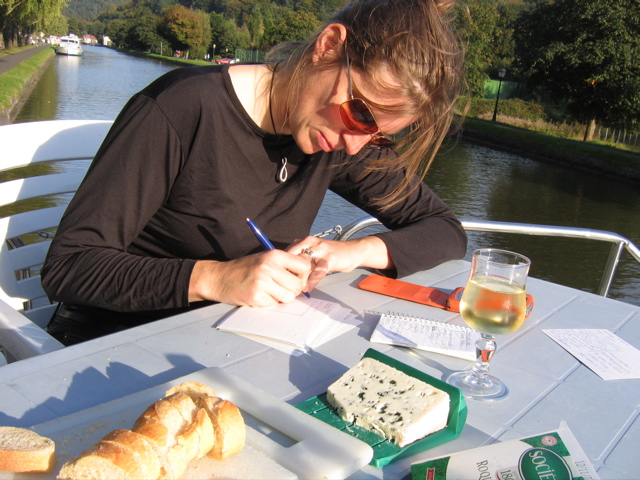 Wine and cheese  feast, al fresco