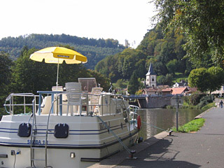 Our overnight spot in Lutzelbourg