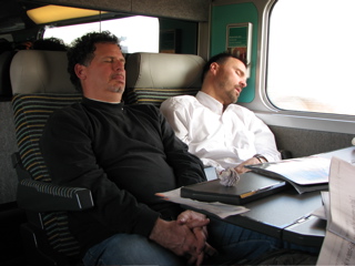 The excitement of the TGV ride (T)