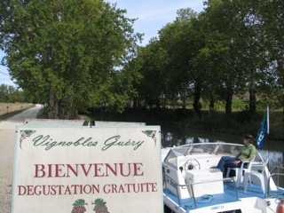 Welcome, free wine tasting