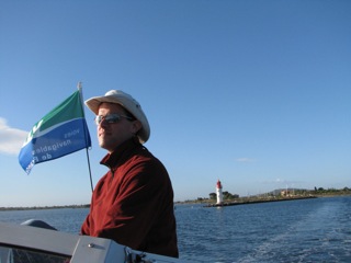 Entering the Etang de Thau