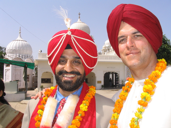 The groom and Dr. Vacation