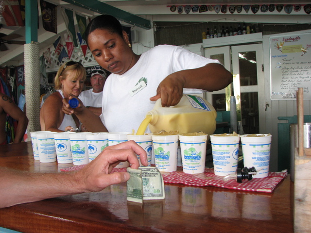 Painkillers at Soggy Dollar Bar
