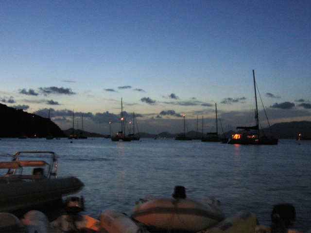 Sunset at Norman Island