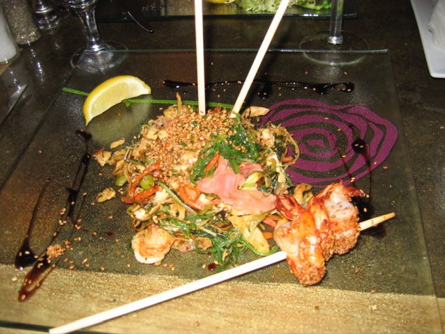 Seafood stirfry at L'Entracte