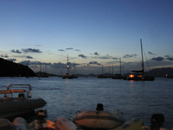 Sunset at Norman Island