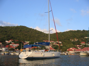 Renoir II moored in the inner harbor