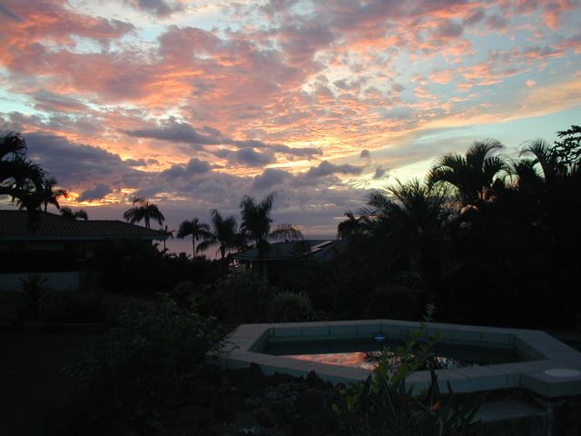Sunset at Robin's house