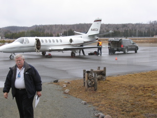 Transferring the luggage to the Escalade...