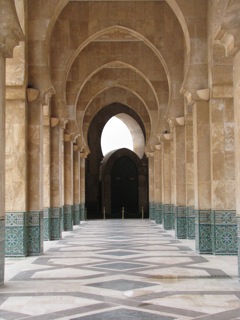 Hassan II courtyard