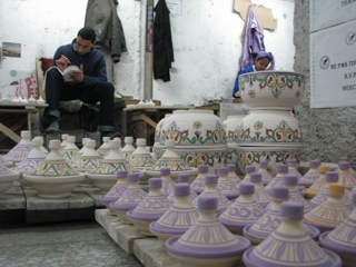 Pots ready to be fired