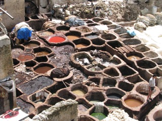 The leather tannery