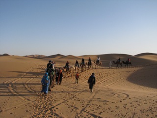 Coming down out of the dunes