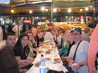 Dinner at the food stalls